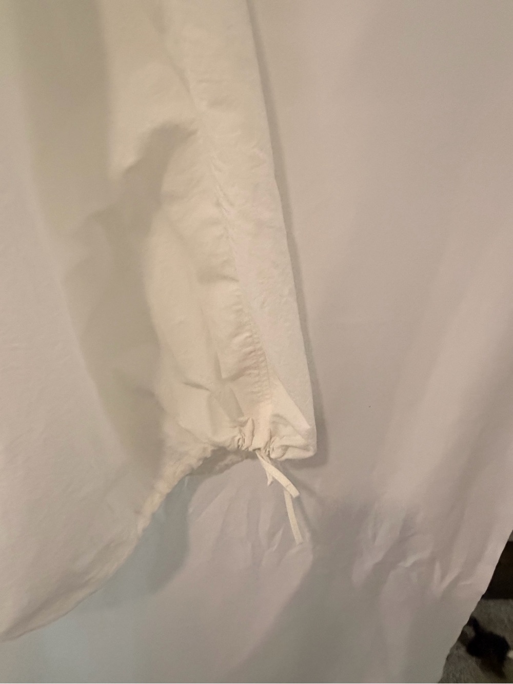 Zara White A-Line Balloon Drawstring Hem Skirt - Picture 7 of 12